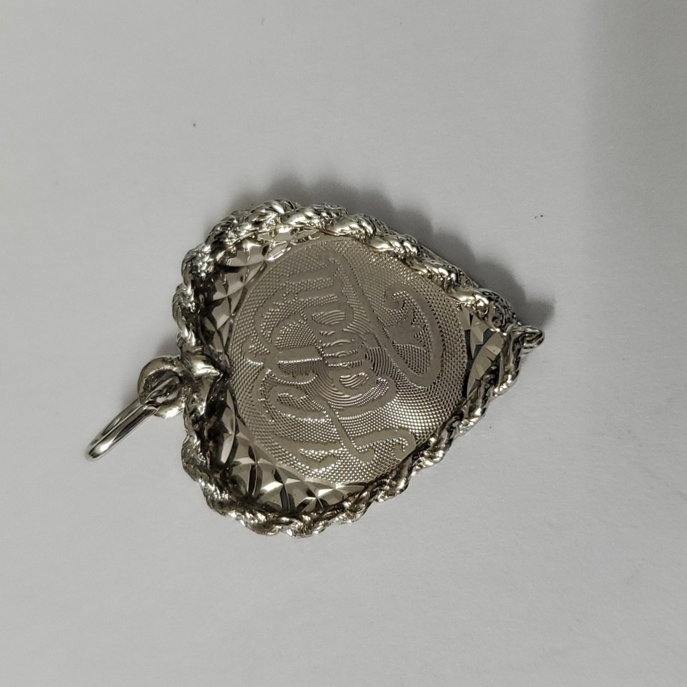 Sterling Silver 925 Love for Hawaii Heart Pendant
